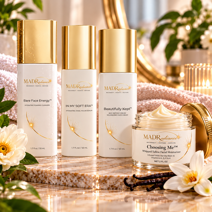 Now It’s My Turn™ Skincare Set featuring Bare Face Energy™, In My Soft Era™, Beautifully Kept™, and Choosing Me™ by MADRadiance